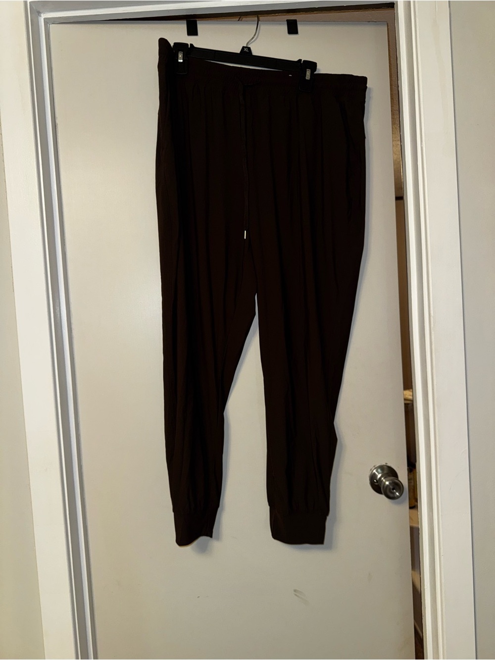 Brown Jogger Pants - Casual Drawstring Sweatpants